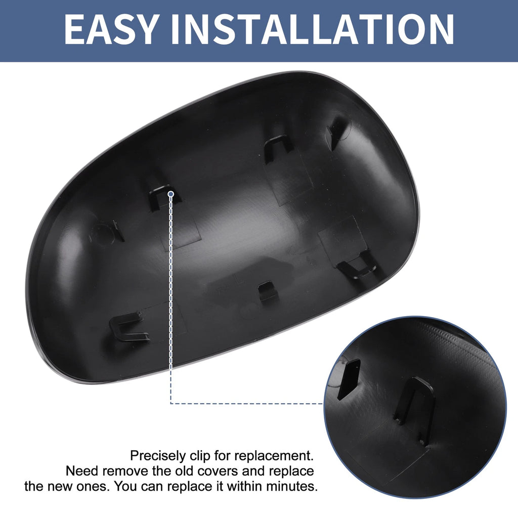 1 Pc Left Side Mirror Cover Cap for Ford F-150 (1997–2003) Black