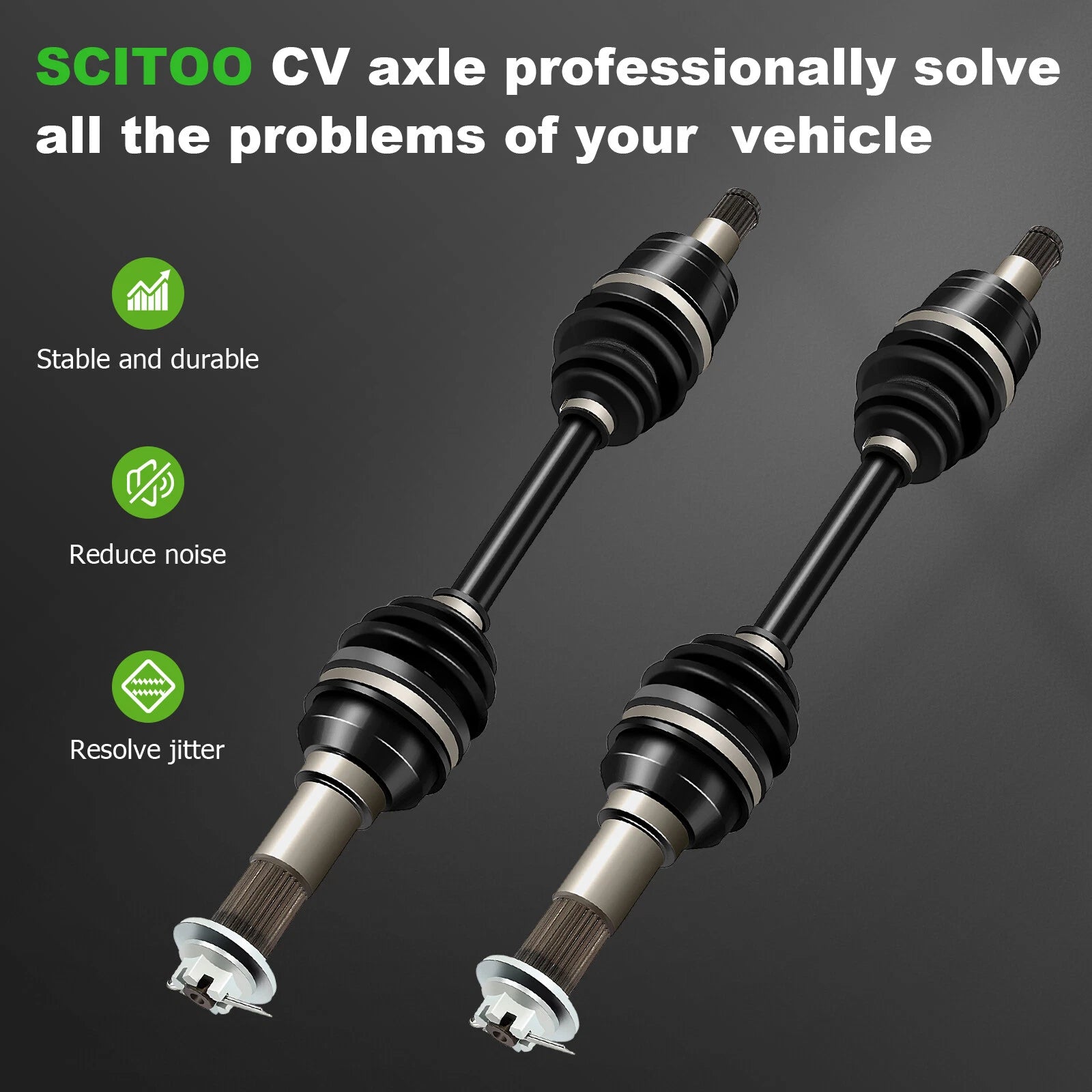 Pair CV Axle Drive Shaft for Yamaha Bruin 350 (2004–2006) YFM350BA
