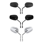 8mm Rearview Mirrors for Harley Electra Glide, Street Glide, Softail, Sportster, Dyna