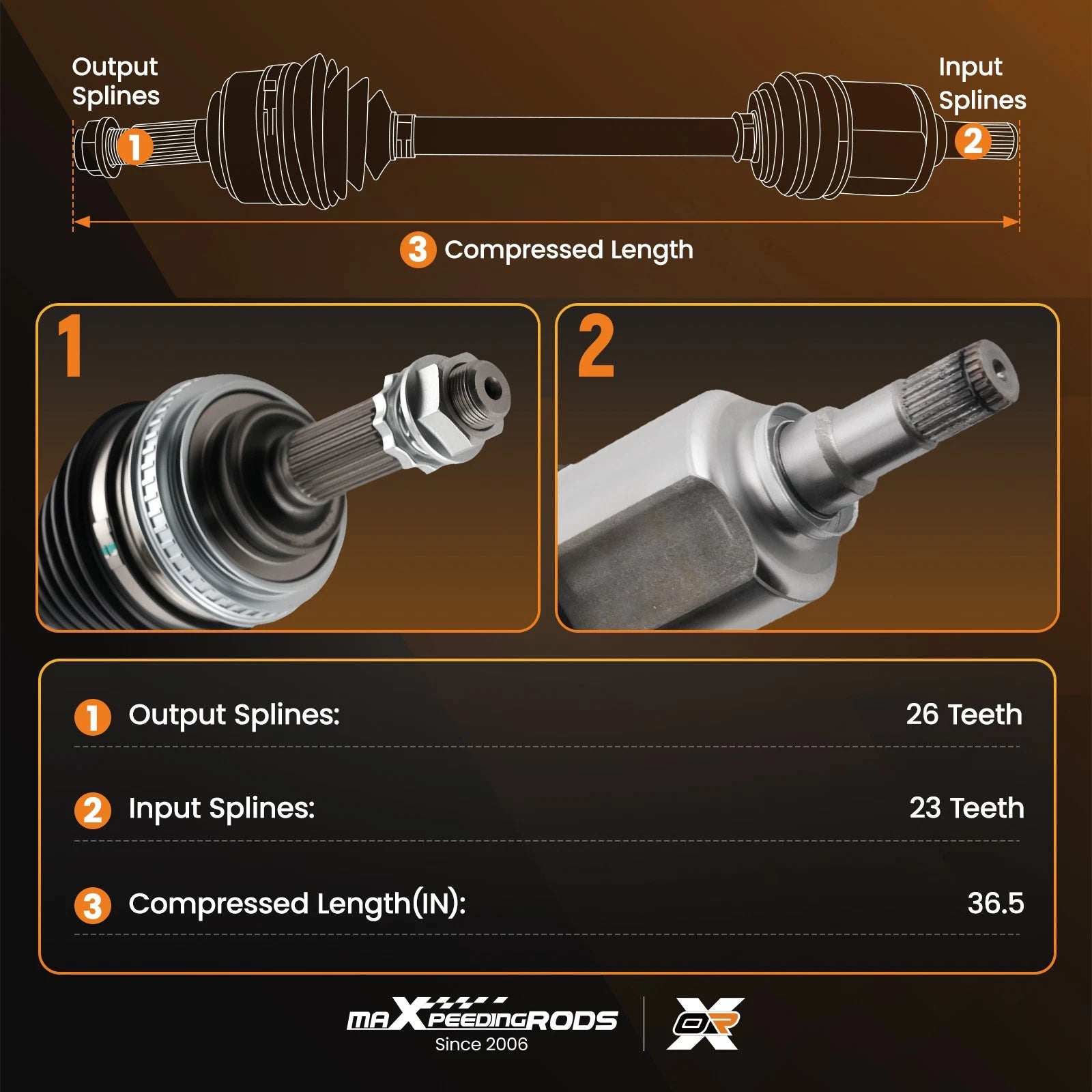 Front Right CV Axle Shaft for Toyota Corolla Celica (1998–2002)