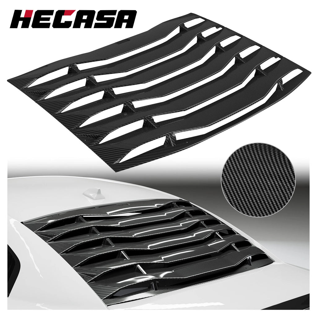 Carbon Fiber Rear Window Louvers for Dodge Charger (2011–2023)