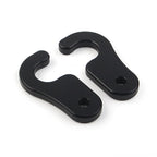 Black Sun Visor Clips for Jeep Wrangler, Gladiator (2018-2023)