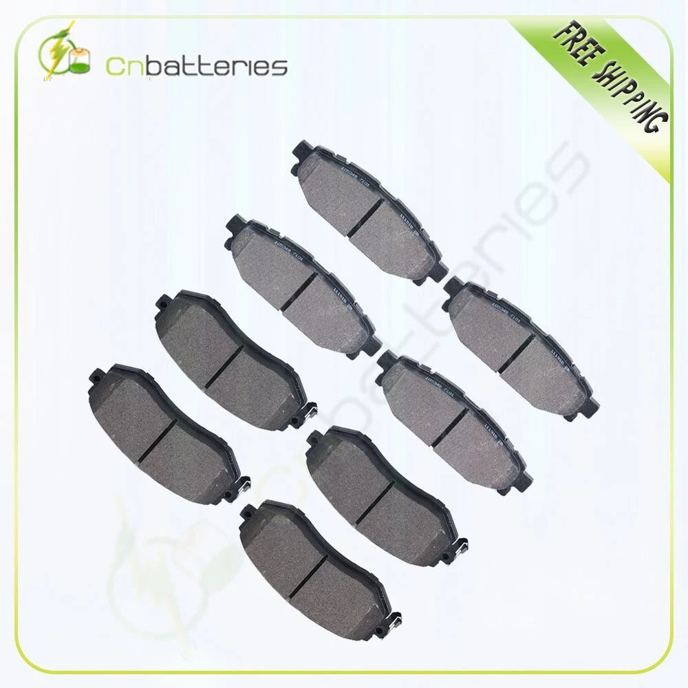 Set of 8 Metallic Brake Pads for Subaru Forester Impreza Legacy