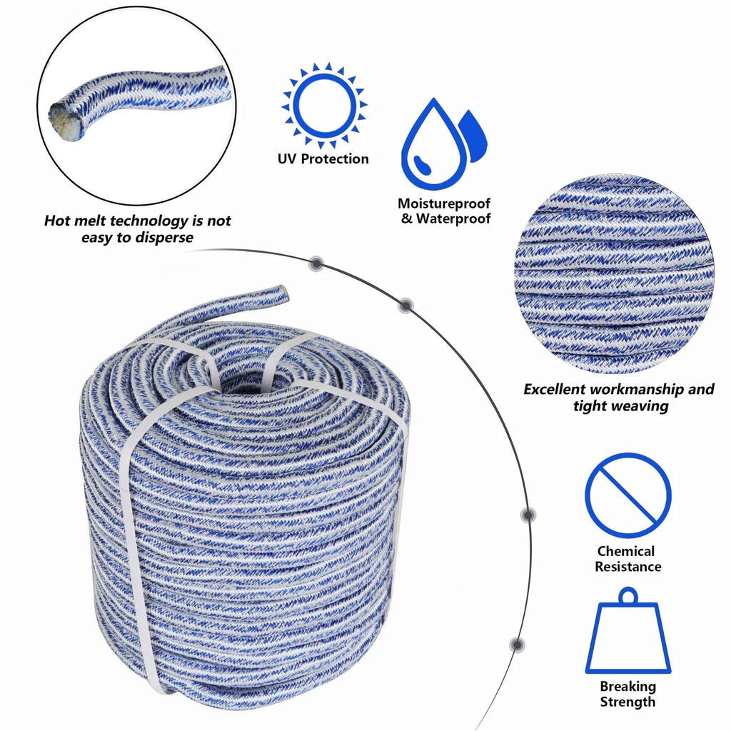 3/4" 24 Strand Braided Polyester Rope for Arborist Use (20000 lbs)