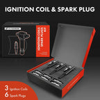 3X Ignition Coils & 6X Iridium Spark Plugs for Ram Dakota (2005-2011)