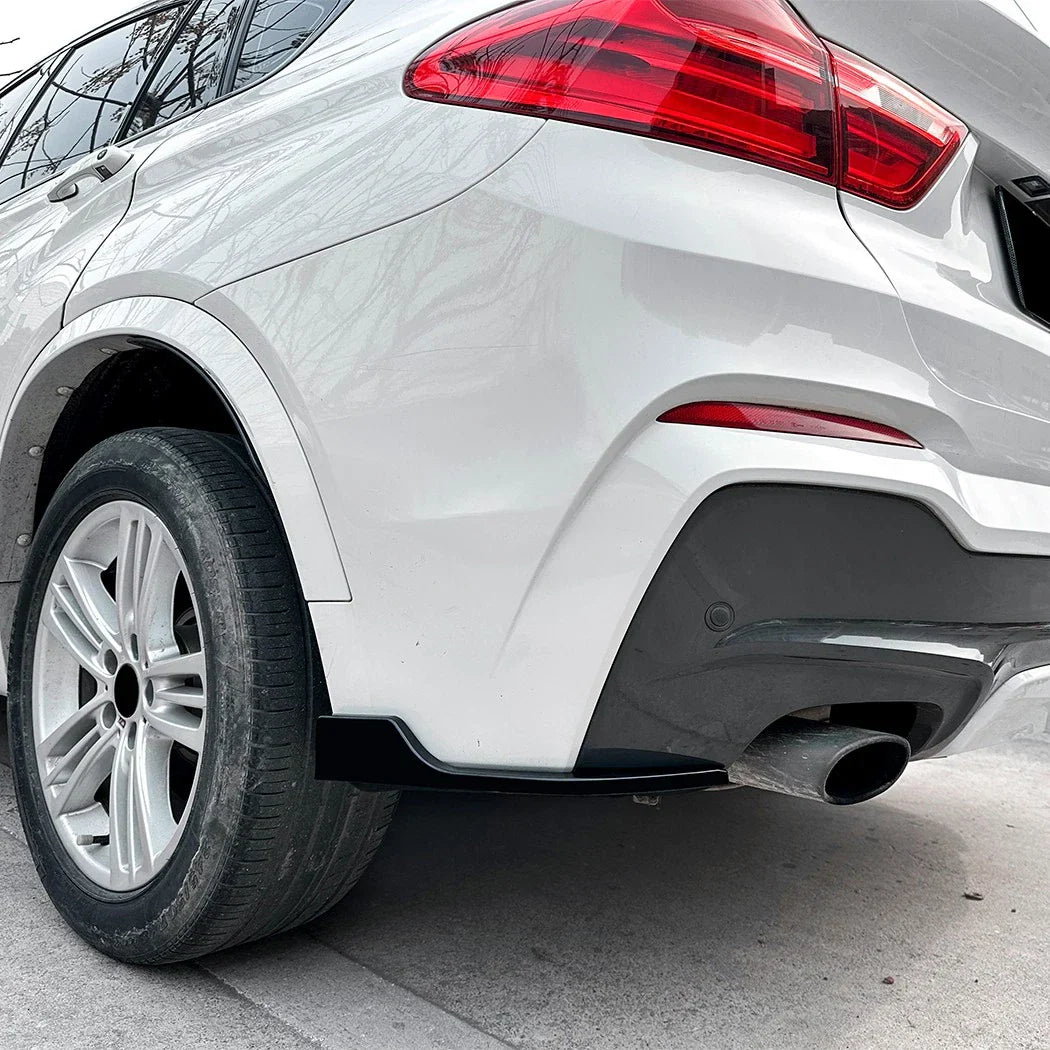 2x Aporn Spats Rear Bumper Side Corner Splitter for BMW X4 M Sport (2014–2018)