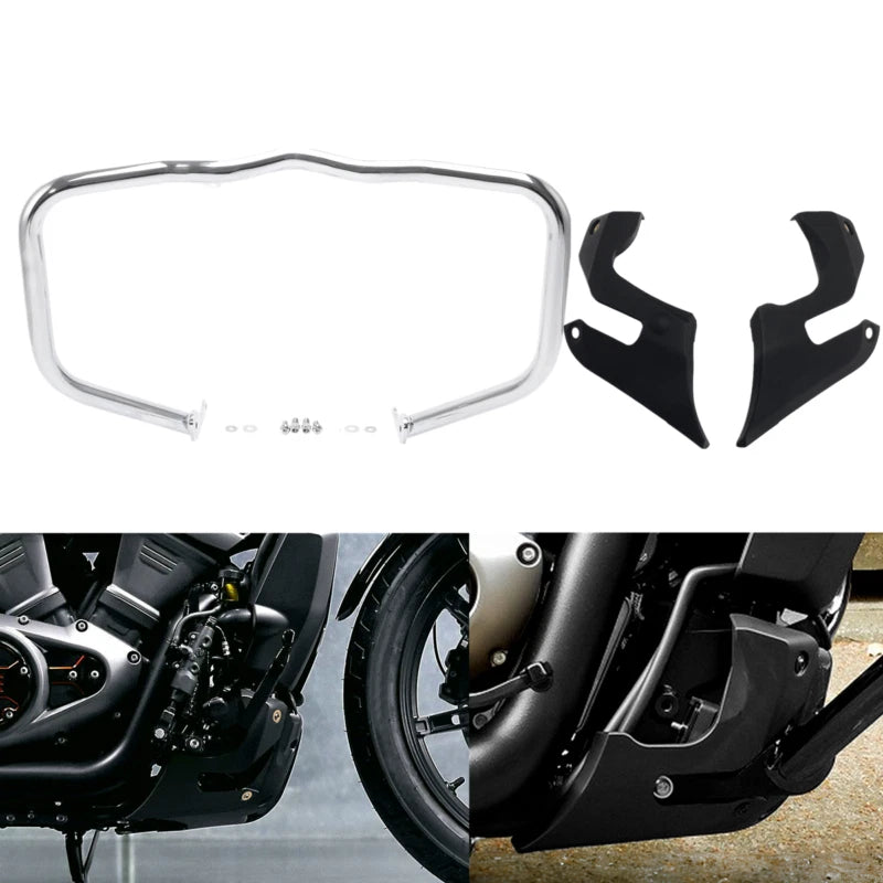 Engine Guard Bar & Chin Fairing Guards for Harley Nightster RH975 (2022–2025)