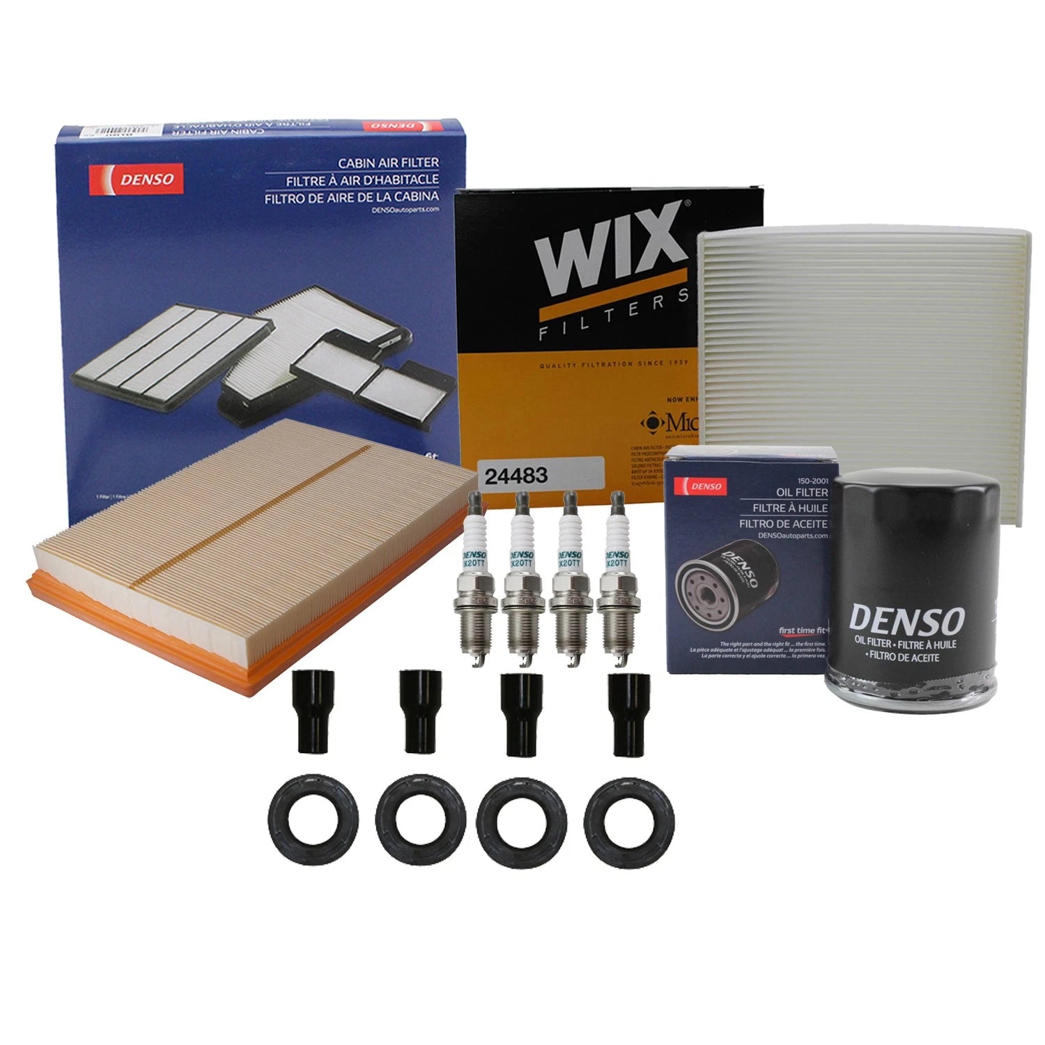 Tune Up Kit with 4 NGK Spark Plugs & Boots for Lexus HS250h (2010–2012)