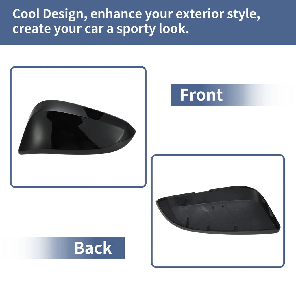Left Side Mirror Cover Cap for Toyota 4Runner (2010–2023) Gloss Black