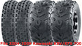 Complete Tire Set 22x7-10 & 22x11-10 for Kawasaki KSV/KFX 700 (2004–2009)