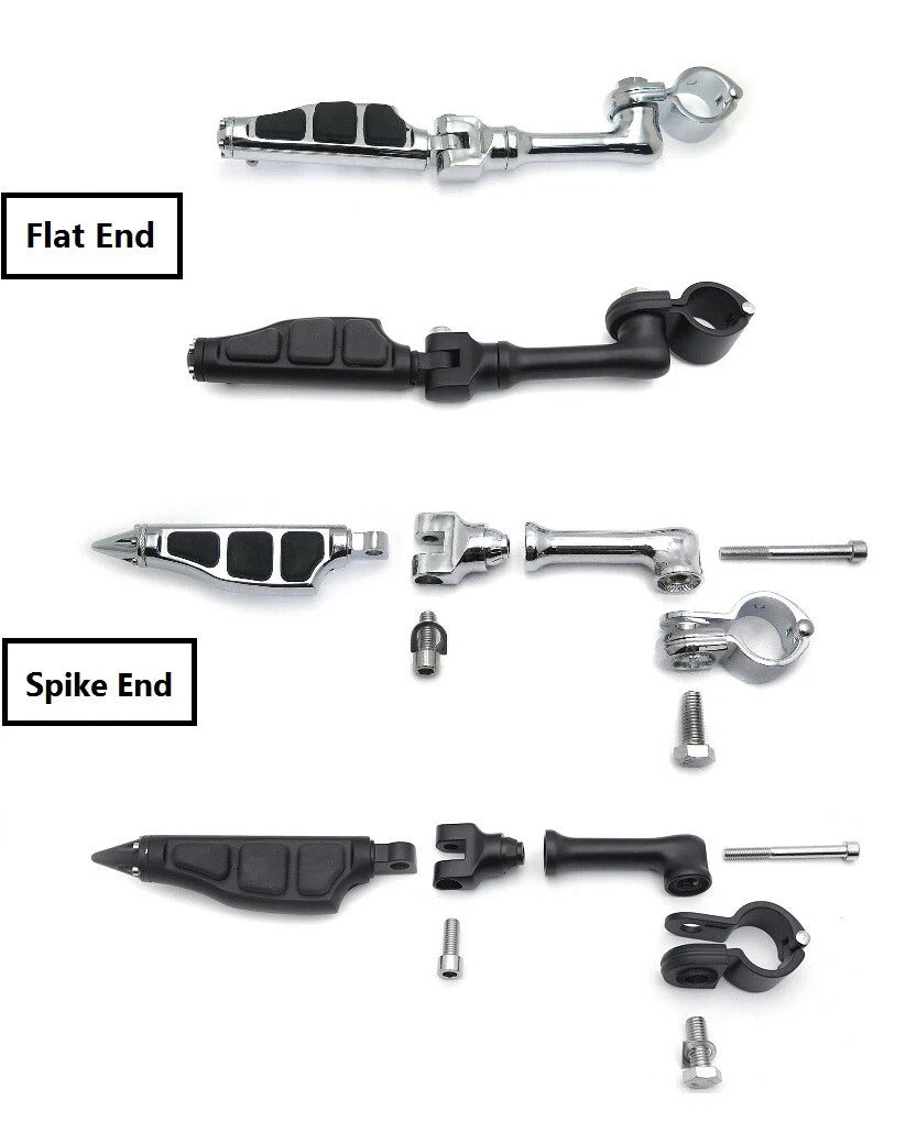 4.5" Highway Radical Stiletto Foot Pegs for Harley Sportster Touring