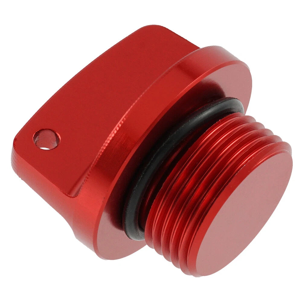Billet Aluminum Oil Filter Cap for Ducati Monster 1000 (2002–2007) - Anodized Red