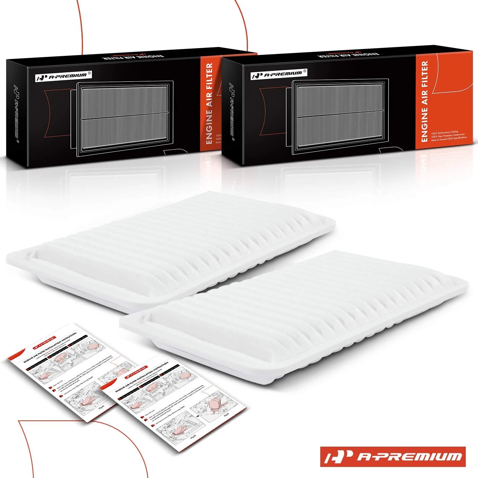 Engine Air Filter 2-Pack for Toyota Camry 2002–2011 (2002–2011)
