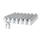 Chrome Bullet Lug Nut Covers 1-1/2" Push-On 60-Pack for Universal (1990–2025)