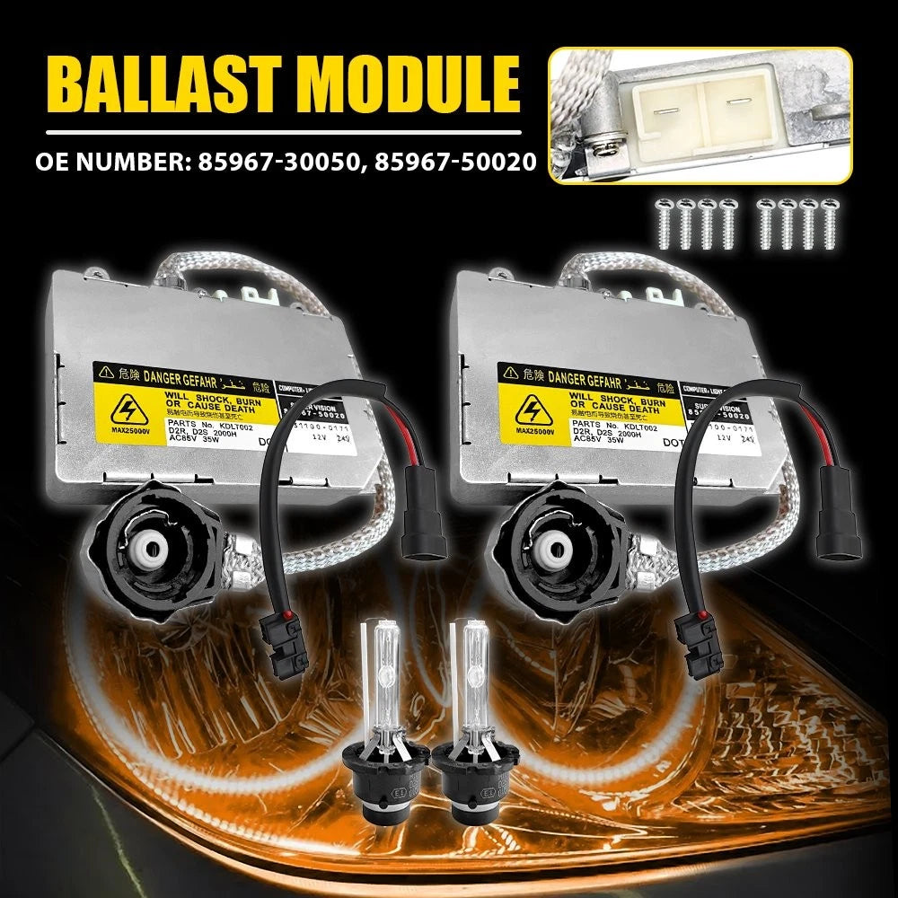 2X Xenon HID Ballast D2R D2S for Lexus RX400H (2006–2008)