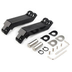 Black Cut Male Mount Foot Peg Extensions for Harley Sportster Softail Road King (2004-2023)