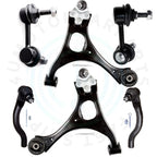 Set of 6 Front Lower Control Arm Tie Rod Ends for Honda Civic (2006–2011)