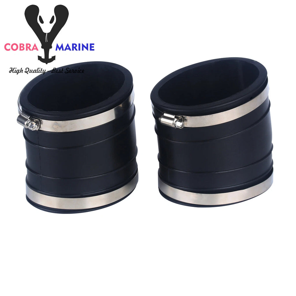 2X 4 Inch Exhaust Bellows for Mercruiser (Replaces 32-14358001, 32-14358T)
