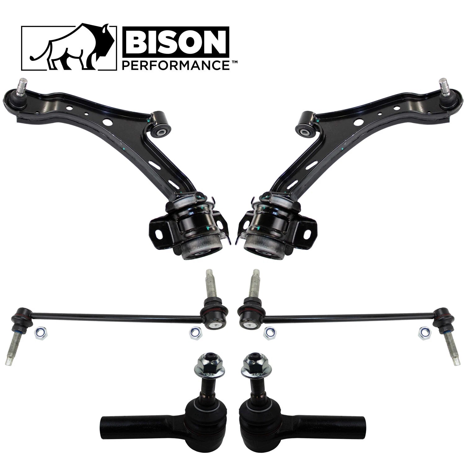 6pc Front Lower Control Arm Sway Bar Link Kit for Ford Mustang