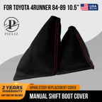 Manual Shift Boot for Toyota 4Runner 1984–1989 - PVC Carbon, Red Stitch