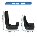 Front Rear Mudguards Fender Set for Honda CR-V (2017-2019) with Screws Black