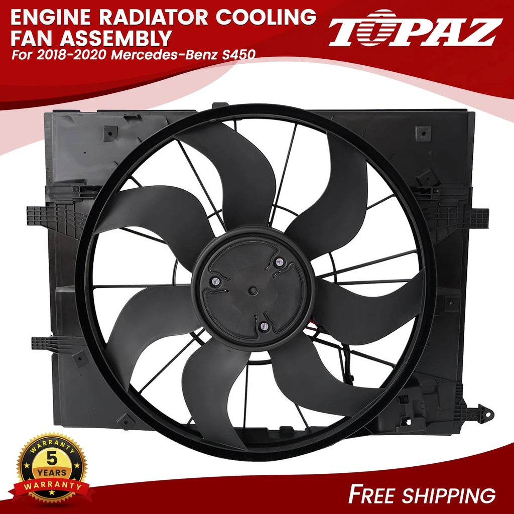 Engine Radiator Cooling Fan Assembly for Mercedes-Benz S450 (2018–2020)
