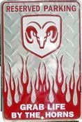 Reserved Parking Sign for Car Truck Cave Flame (2023)