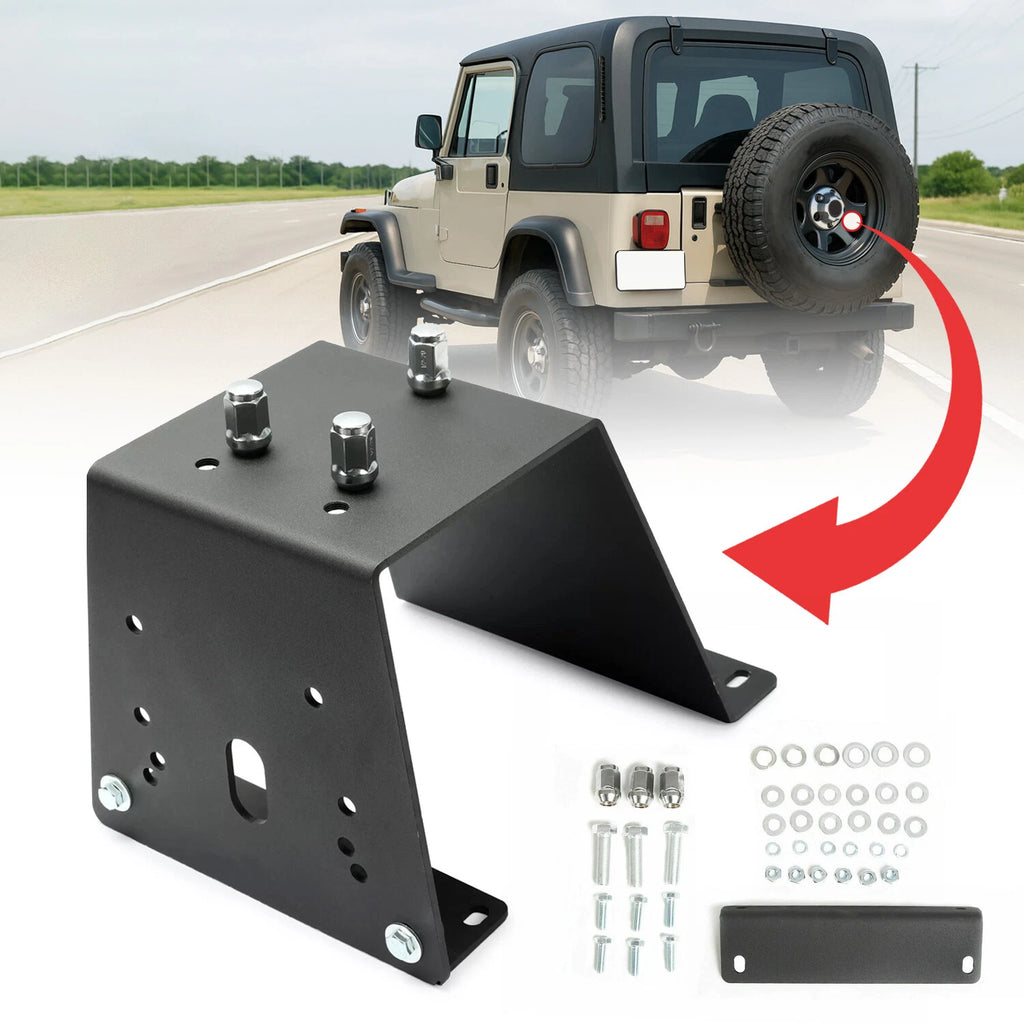 Spare Tire Carrier Mount Holder for Jeep Wrangler YJ TJ LJ (1987–2006)