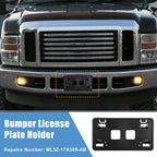 Front Bumper License Plate Bracket Holder for Ford F150 (2021–2022) ML3Z-17A385-AB