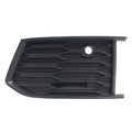 Left Front Fog Light Grille Cover Matte Black for Audi A6 S6 (2018-2024)