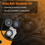 Serpentine Belt Tensioner Pulley Kit for Mercedes-Benz E350 C300 ML350 (2006–2015)