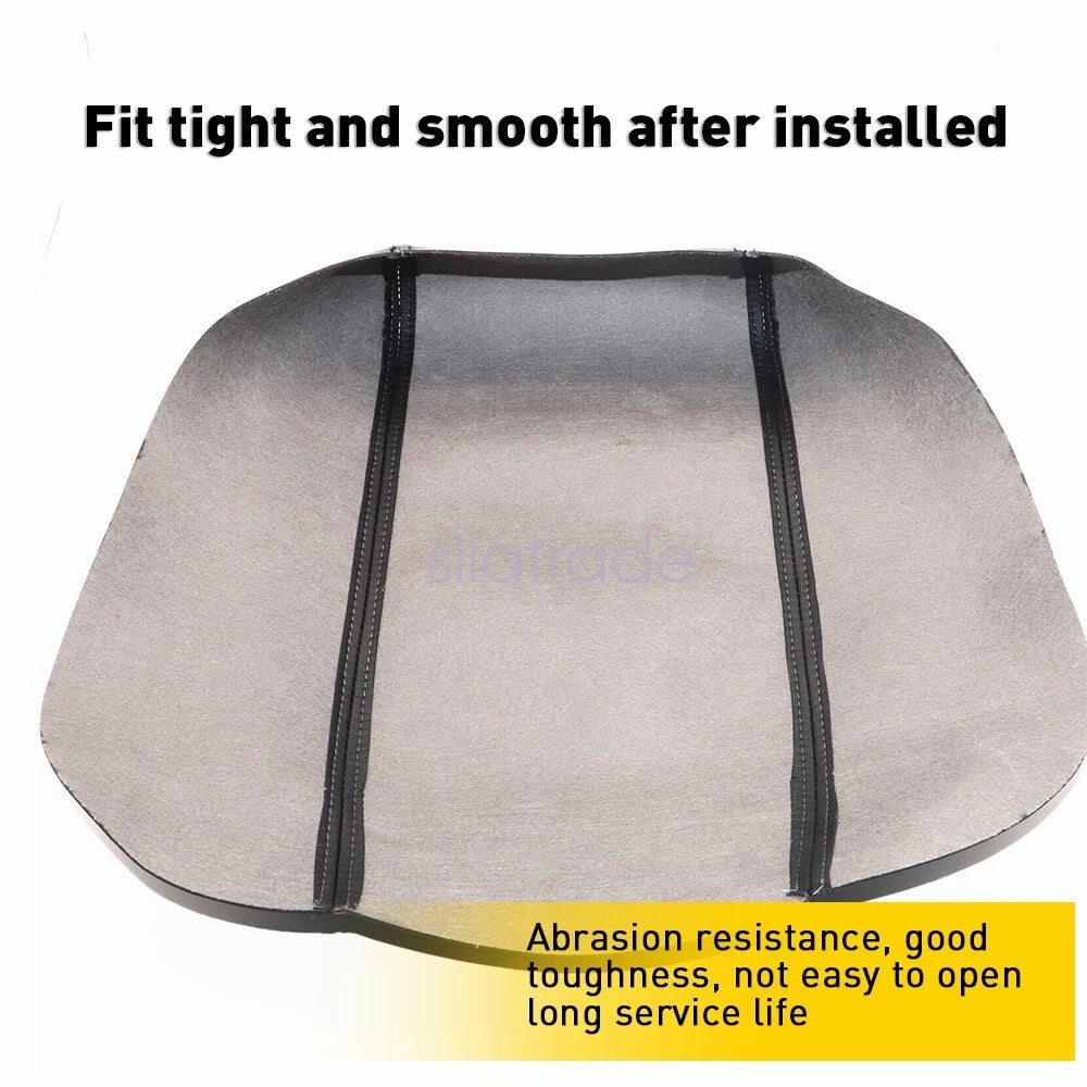 2X Leather Console Lid Armrest Cover for Ford Explorer (2011â2018) Black Stitch