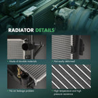 Radiator for Hyundai Santa Fe, Kia Sorento (2010–2018)