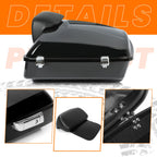 Chopped Trunk Pack Backrest Pad Mount Rack for Harley Touring Road Glide (2014–2026)