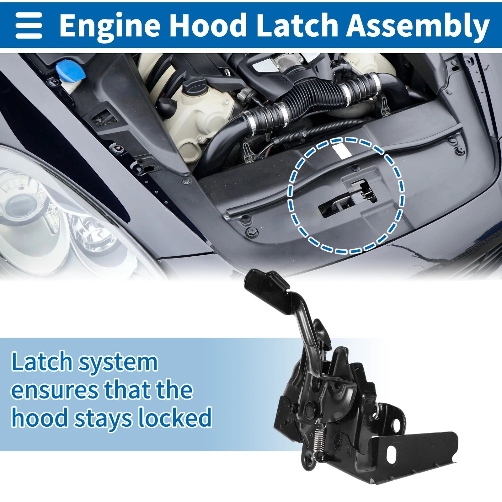 Hood Latch Assembly for Toyota Corolla (2019–2022) No. 5351002770 1 Pc