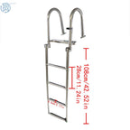 4 Step Stainless Steel Telescoping Boat Ladder