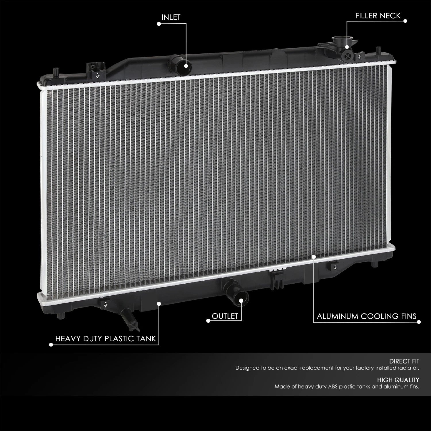 Aluminum Core Racing Cooling Radiator for Mazda CX-5 (2017–2023) DPI 13659