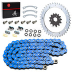 Front Rear Chain Drive Sprocket Kit for Yamaha Warrior YFM350X (1989–2004)