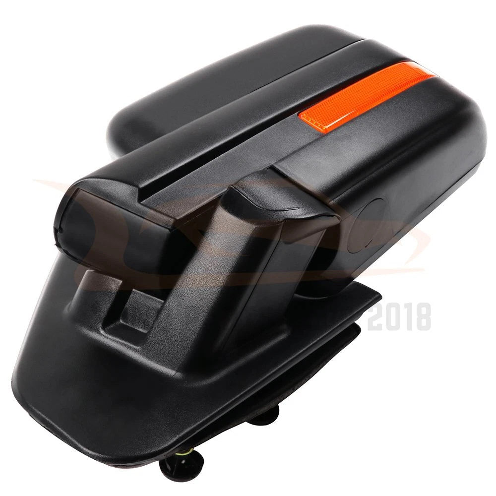 Set of 2 Power Heated Black Tow Mirrors for Ford F-150 (2004–2014)