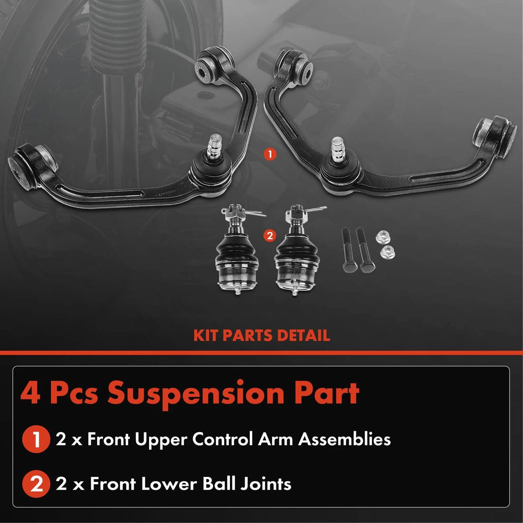Set of 4 Control Arm Ball Joints for Ford Ranger (1998–2011)