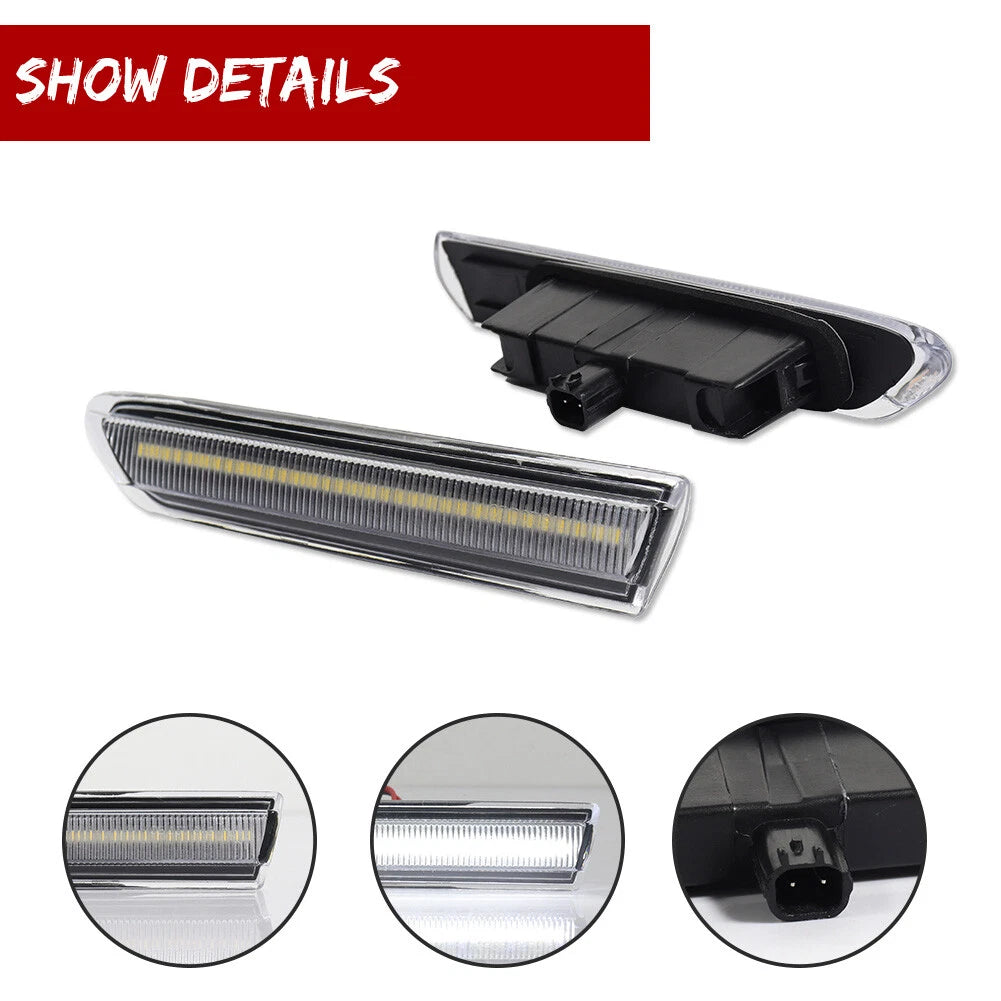Set of 4 LED Fender Bumper Side Marker Lights for Acura TL (2004–2008)