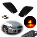 Smoked Amber LED Front Bumper Side Marker Lights for Subaru Impreza (2002–2003)