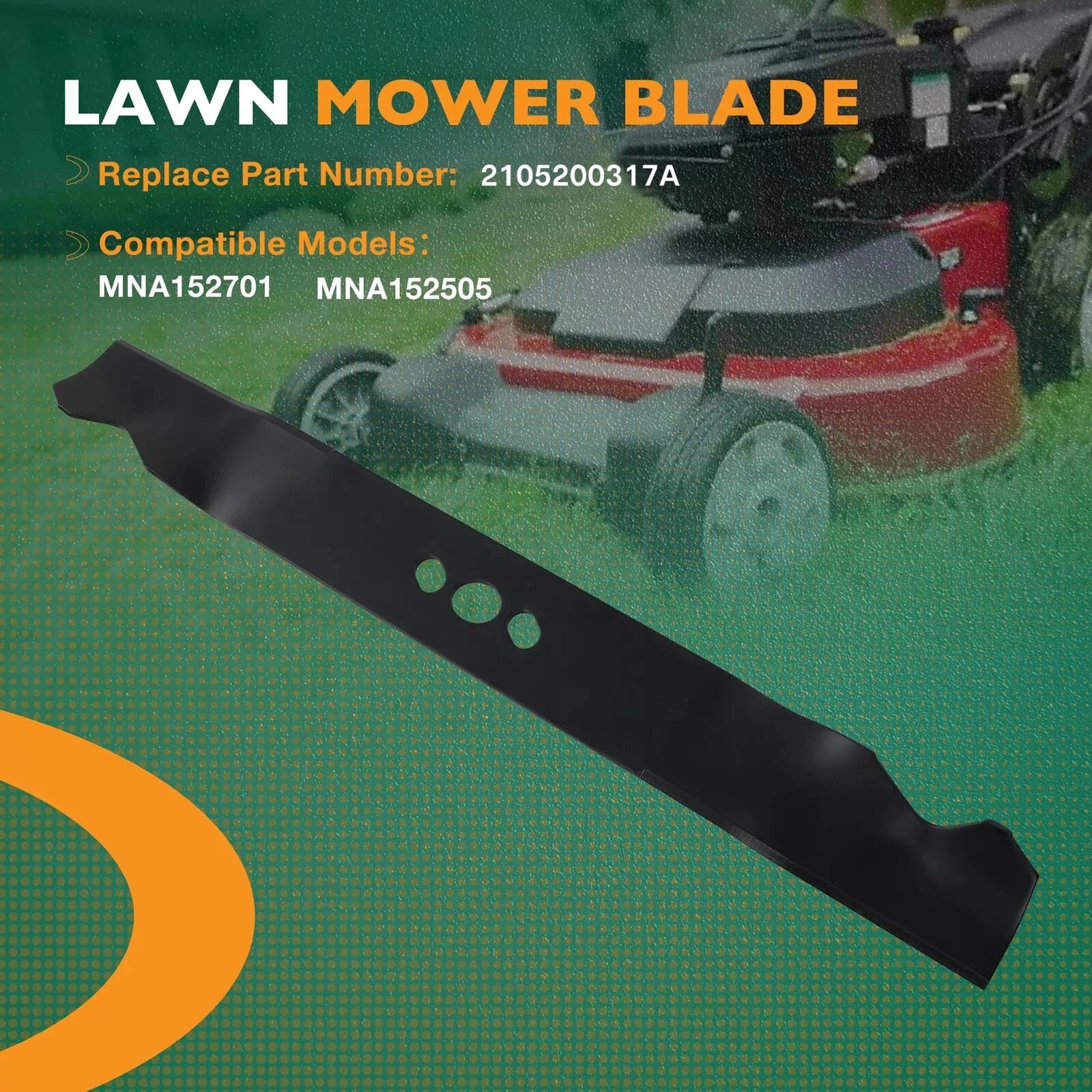 2X Lawn Mower Blades for 21" Deck (Fits Various Models)