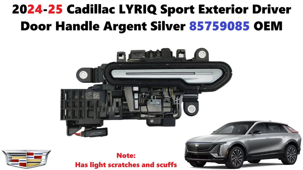 Driver Door Handle for Cadillac LYRIQ (2024–2025) Argent Silver 85759085