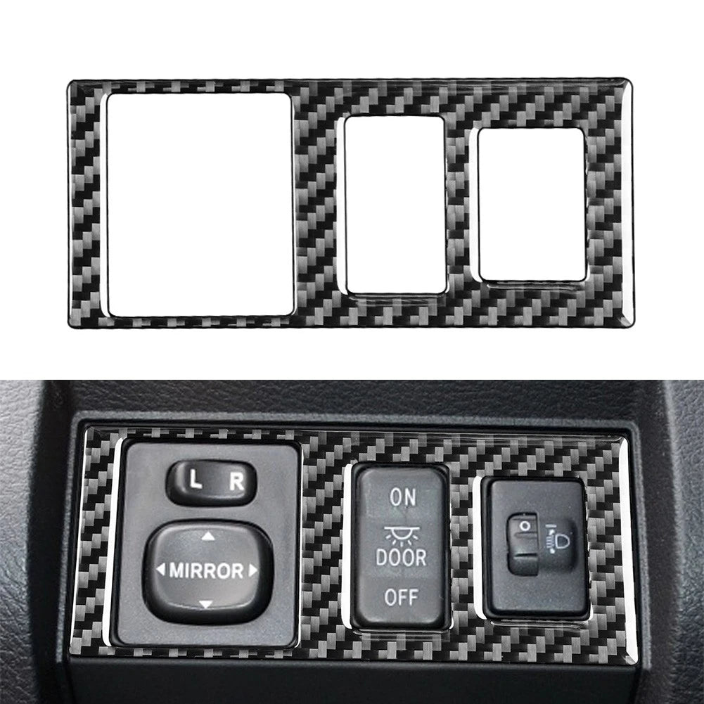Carbon Fiber Head Light Control Button Cover for Toyota Tundra (2014–2021)