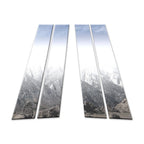 Chrome Pillar Post Covers 4Pc for Mercedes E Class W212 (2010–2016)