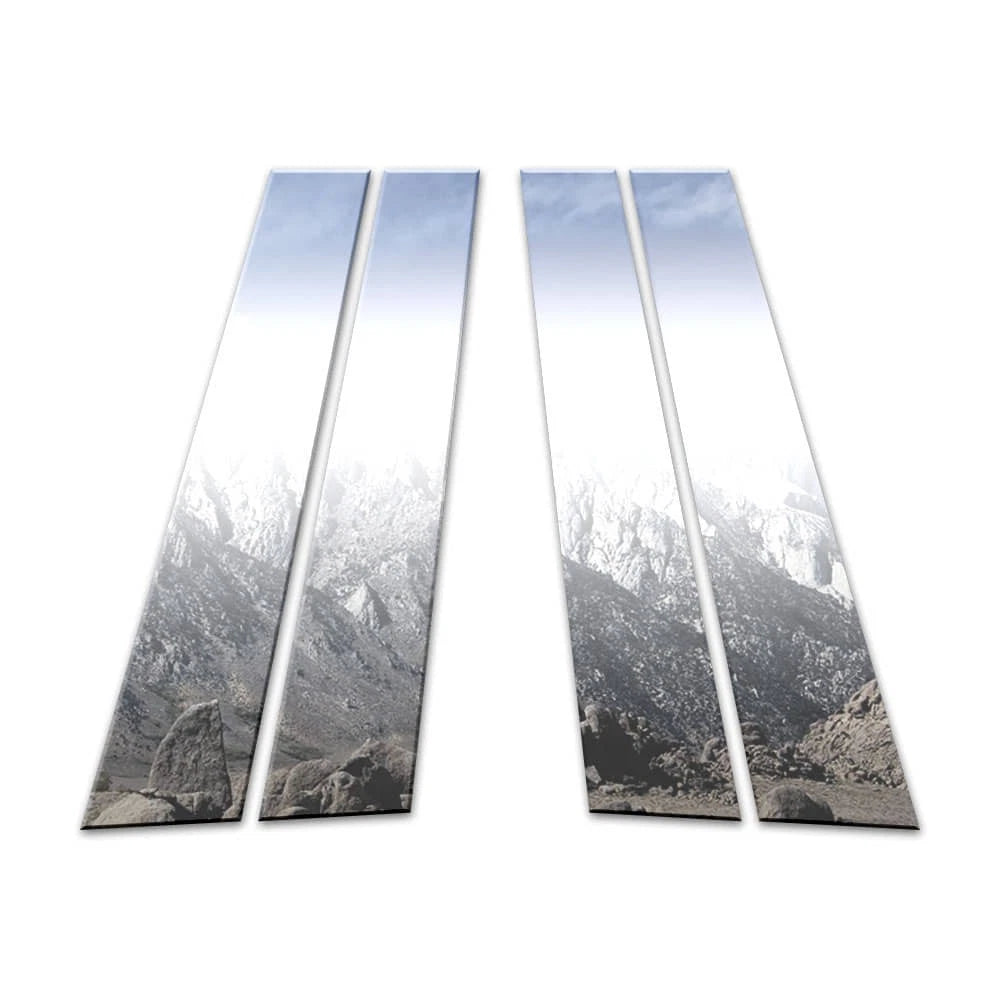 Chrome Pillar Post Covers 4Pc for Mercedes E Class W212 (2010–2016)