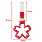 BLK Cherry Blossom Shaped Ring Handle Strap for Train Bus Charm Tools