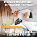 Set of 1 Makeup Mirror Cover Sun Visor Cap Clip for Ford (DS7Z54672A40AF)