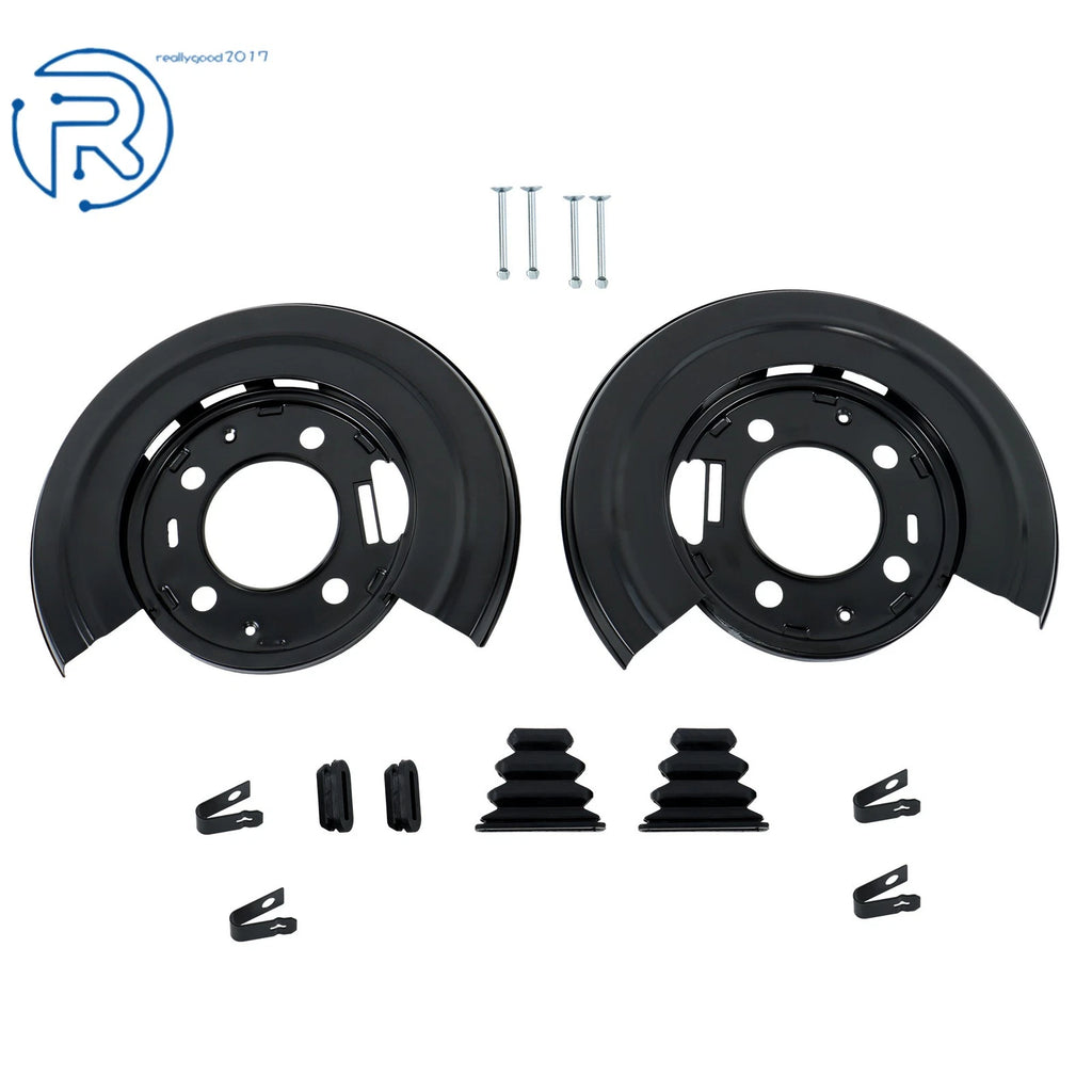 Set of 2 Brake Plates Dust Shield for Ford F-250 F-350 F-450